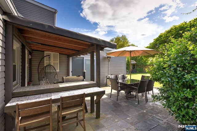 139 Donato Dr, Little Falls, NJ 07424 - view of patio / terrace featuring outdoor dining area