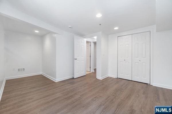 2608 Kennedy Blvd Unit 1, Union City, NJ 07087 - below grade area featuring wood finished floors and recessed lighting
