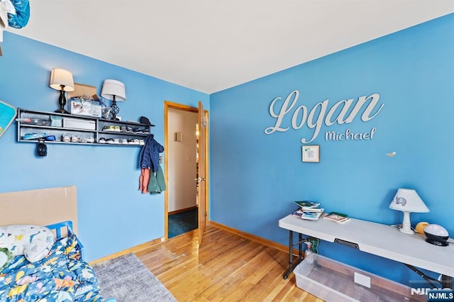 132 17th St, Prospect Park, NJ 07508 - bedroom featuring wood finished floors and baseboards