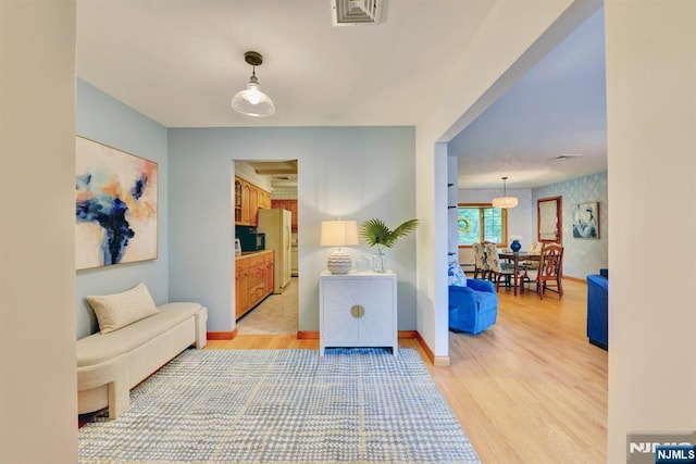 76 Central Ln, Secaucus, NJ 07094 - hallway featuring light wood-style floors and baseboards