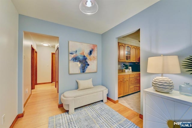 76 Central Ln, Secaucus, NJ 07094 - living area featuring light wood-type flooring and baseboards