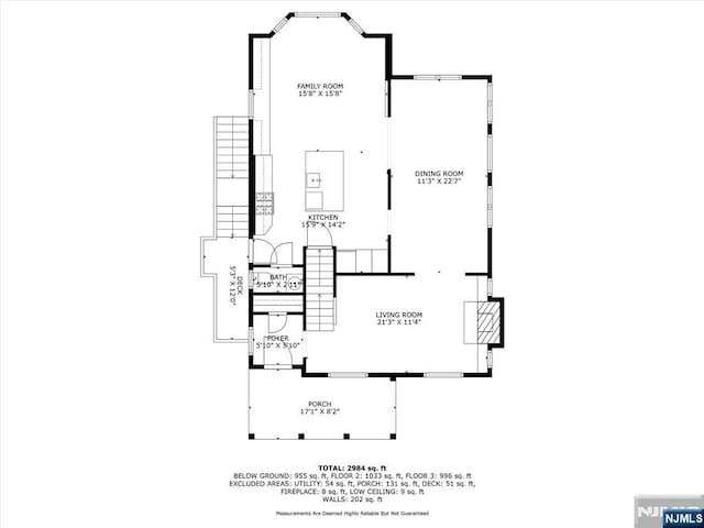 34 Harding Rd, Glen Rock, NJ 07452 - view of floor plan / room layout
