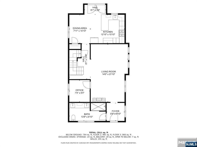 695 Midland Ave, Garfield, NJ 07026 - view of floor plan / room layout
