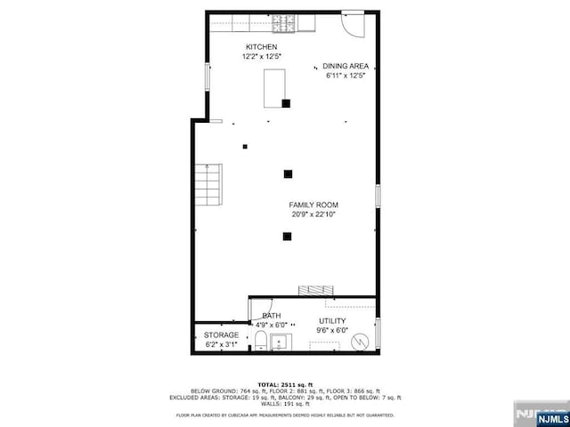 695 Midland Ave, Garfield, NJ 07026 - view of floor plan / room layout