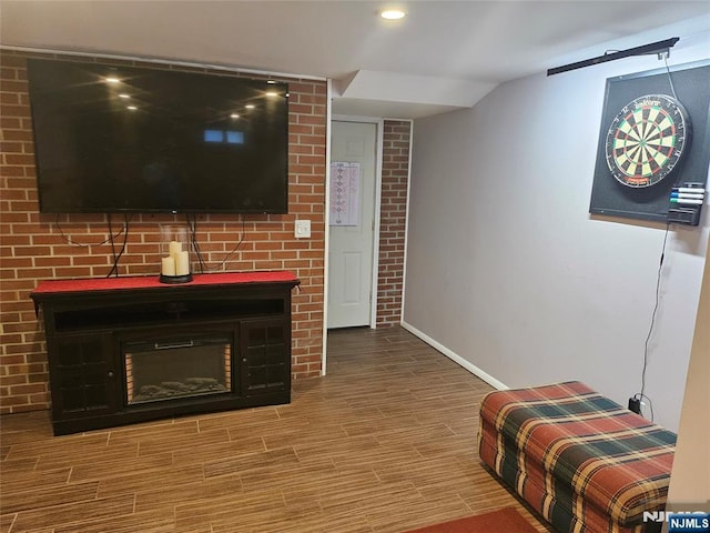 100 Grove St, Waldwick, NJ 07463 - living room with wood finished floors and recessed lighting