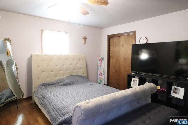 116 Scott Rd, Franklin, NJ 07416 - bedroom featuring wood finished floors and a ceiling fan