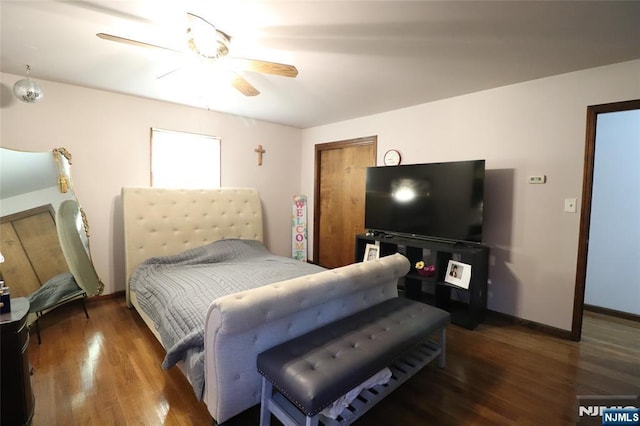 116 Scott Rd, Franklin, NJ 07416 - bedroom featuring wood finished floors and ceiling fan