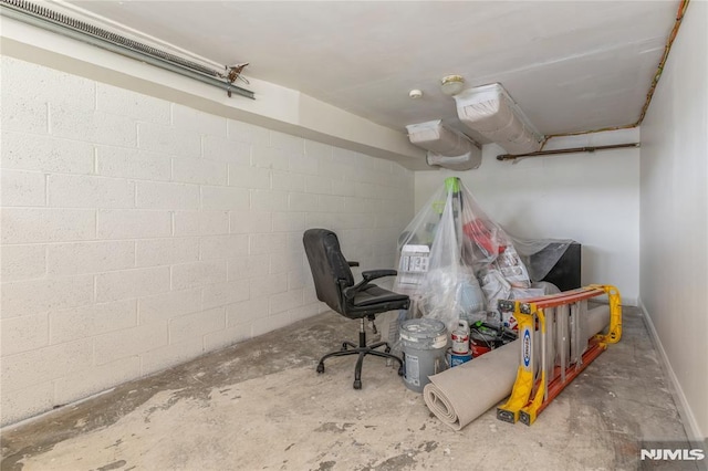 63 E Midland Ave, Kearny, NJ 07032 - office space featuring concrete floors and baseboards
