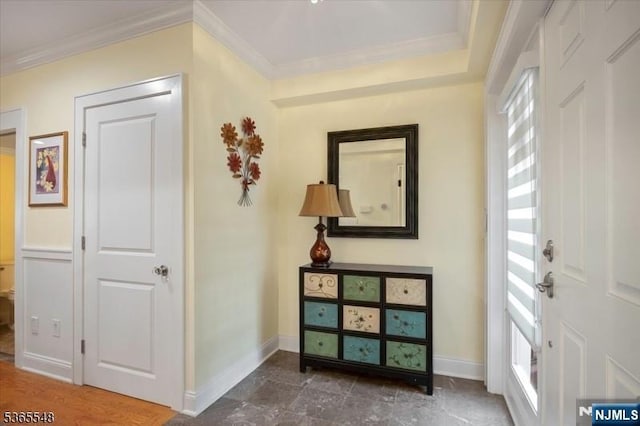 4 Lowell Ct Unit 704, Teaneck, NJ 07666 - entrance foyer with plenty of natural light and ornamental molding