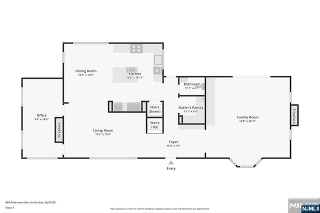 490 Ackerman Ave, Ho-Ho-Kus, NJ 07423 - view of room layout