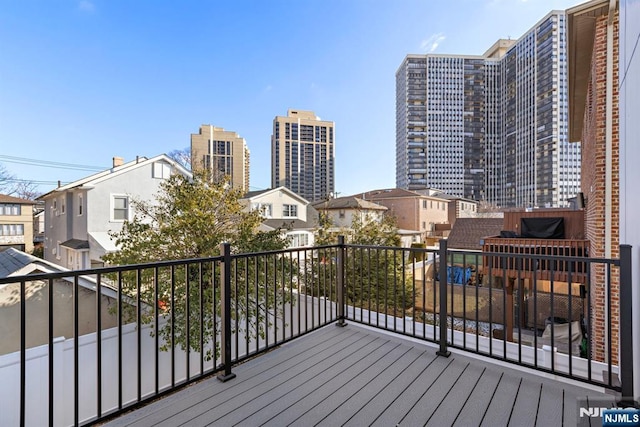 227 Wayne Ave Unit A, Cliffside Park, NJ 07010 - deck featuring a residential view