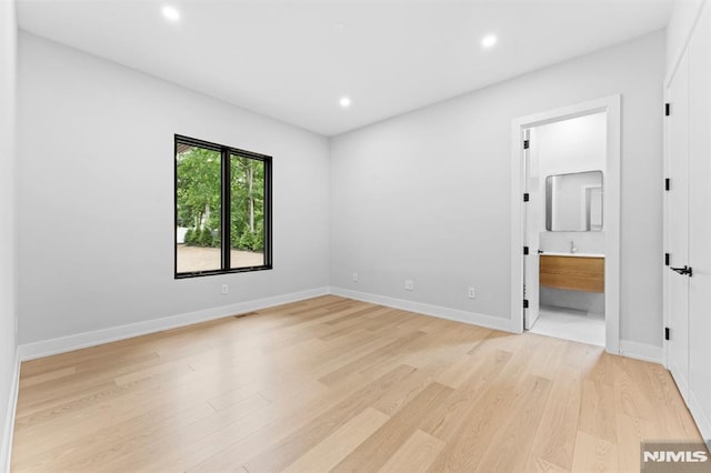 172 Birchwood, Old Tappan, NJ 07675 - unfurnished room featuring light wood-type flooring and recessed lighting