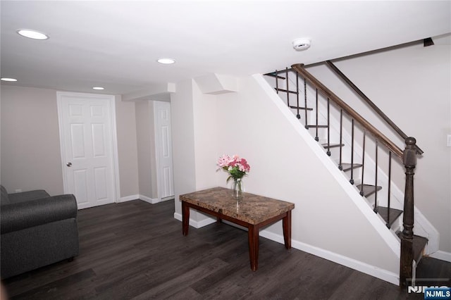 35 3rd Ave, Little Falls, NJ 07424 - staircase featuring wood finished floors and recessed lighting