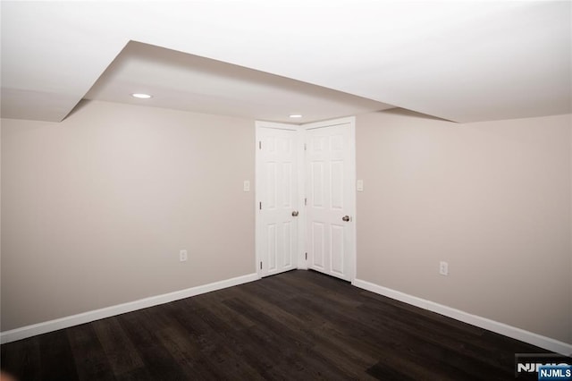 35 3rd Ave, Little Falls, NJ 07424 - finished below grade area featuring dark wood-style flooring and recessed lighting