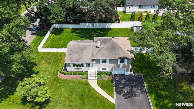 218 Evergreen St, Hillsdale, NJ 07642 - aerial view of property and surrounding area