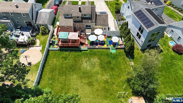 72 N Dr, Rochelle Park, NJ 07662 - aerial perspective of suburban area