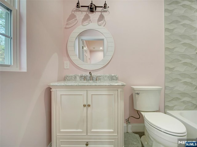 345 Creek Bed Rd, Mountainside, NJ 07092 - full bathroom with vanity and toilet