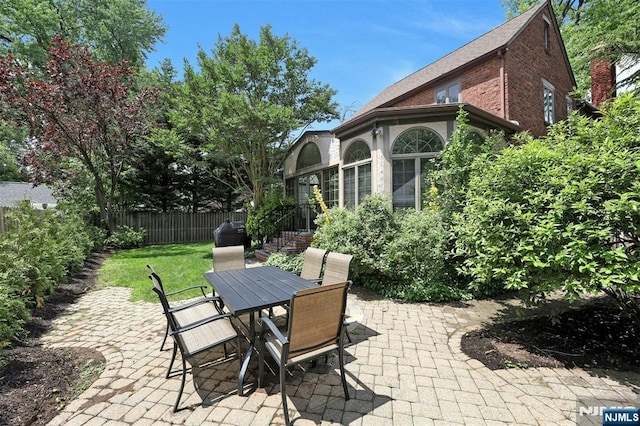 548 Standish Rd, Teaneck, NJ 07666 - view of patio / terrace with outdoor dining space