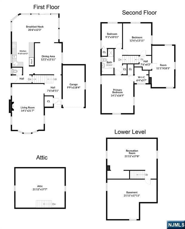 548 Standish Rd, Teaneck, NJ 07666 - view of floor plan / room layout
