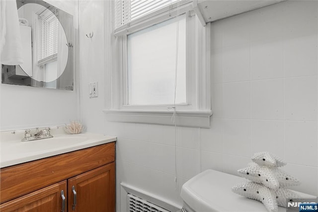 19 Mckinley Ave, West Orange, NJ 07052 - bathroom with tile walls and vanity