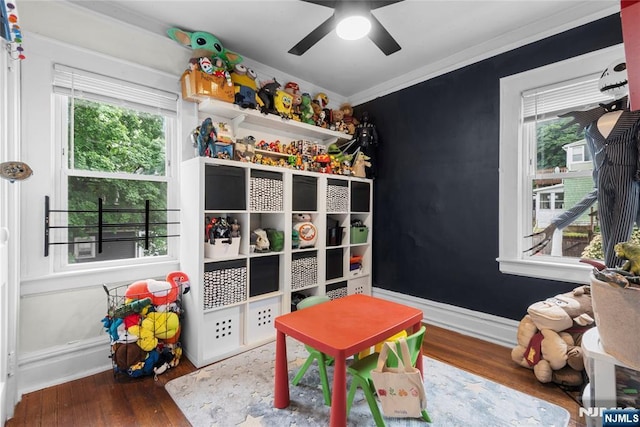 19 Mckinley Ave, West Orange, NJ 07052 - bedroom featuring hardwood / wood-style floors, multiple windows, and ornamental molding