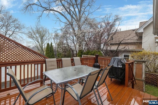 460 River Rd, Bogota, NJ 07603 - deck featuring outdoor dining area