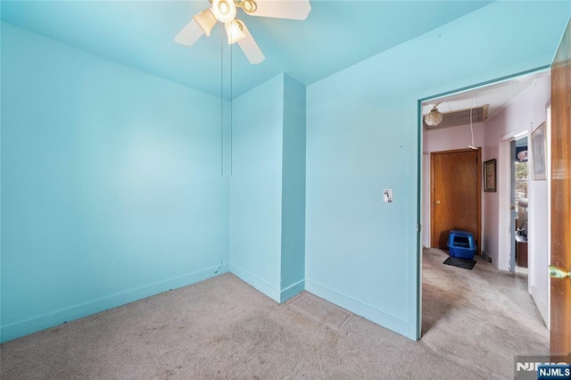 21 Witherspoon St, Nutley, NJ 07110 - empty room with carpet flooring and a ceiling fan