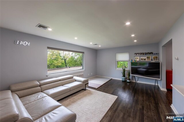 333 Kinderkamack Rd, River Edge, NJ 07661 - living room with plenty of natural light, wood finished floors, and recessed lighting