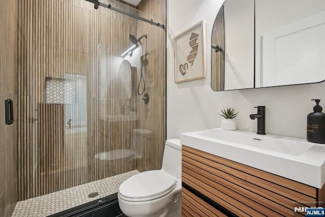44 N Ashby Ave, Livingston, NJ 07039 - full bathroom with vanity and a stall shower