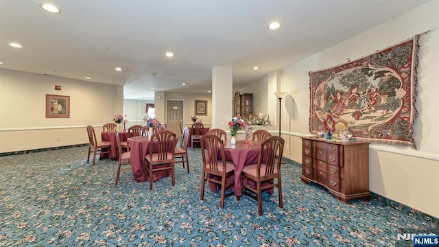 2 Richmond Rd Unit 306, West Milford, NJ 07480 - dining space featuring carpet and recessed lighting