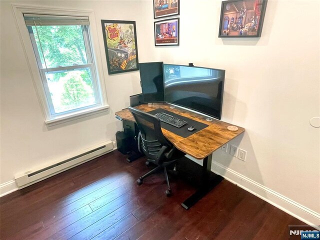 18 Lee Ave, Jefferson Township, NJ 07849 - office space with baseboard heating and wood-type flooring