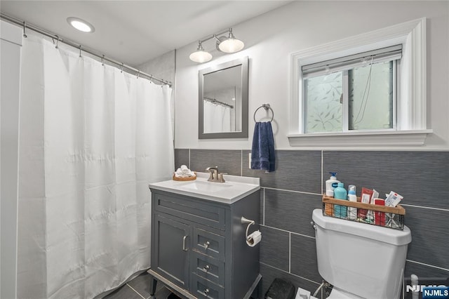 18 Lee Ave, Jefferson Township, NJ 07849 - full bathroom with tile walls and vanity