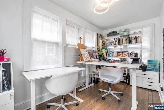 518 Standish Rd, Teaneck, NJ 07666 - home office featuring wood finished floors and baseboards
