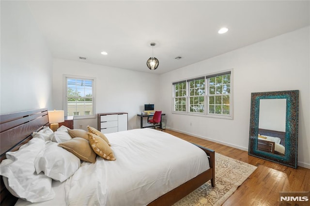 87 Centre St Unit 2, Nutley, NJ 07110 - bedroom featuring wood finished floors and recessed lighting