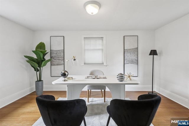 122 Howard Ter, Leonia, NJ 07605 - home office with baseboards and wood finished floors