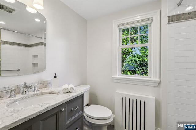 122 Howard Ter, Leonia, NJ 07605 - full bath with radiator, a shower, and vanity