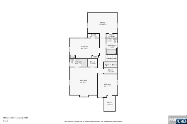 122 Howard Ter, Leonia, NJ 07605 - view of home floor plan