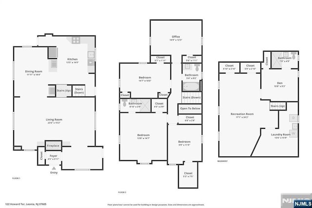 122 Howard Ter, Leonia, NJ 07605 - view of home floor plan