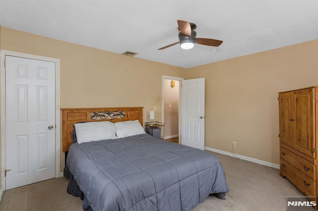 59 Parkview Ave, Elmwood Park, NJ 07407 - bedroom featuring light colored carpet and ceiling fan