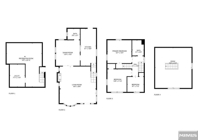 115 Wilson Ave, Rutherford, NJ 07070 - view of property floor plan
