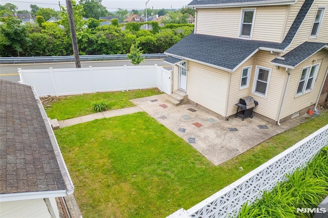 115 Wilson Ave, Rutherford, NJ 07070 - fenced backyard featuring entry steps and a patio