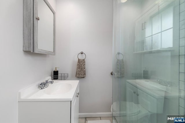 188 Wheaton Pl, Rutherford, NJ 07070 - bathroom featuring vanity and tile patterned floors