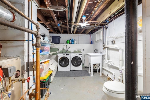 188 Wheaton Pl, Rutherford, NJ 07070 - laundry area with washing machine and clothes dryer