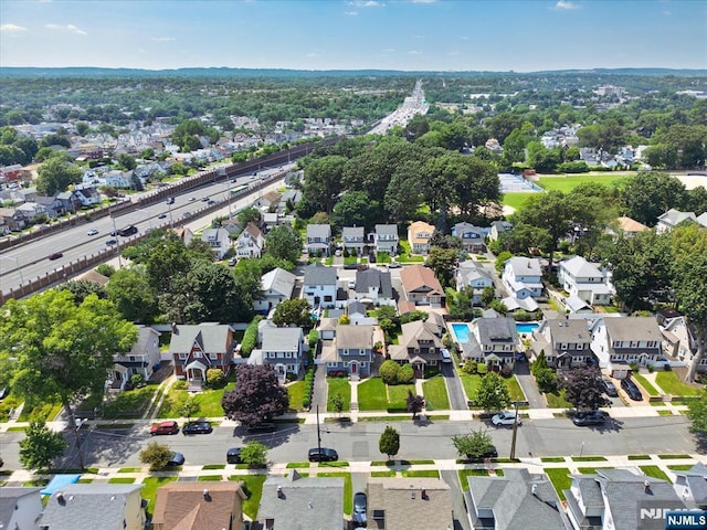 188 Wheaton Pl, Rutherford, NJ 07070 - aerial overview of property's location featuring nearby suburban area