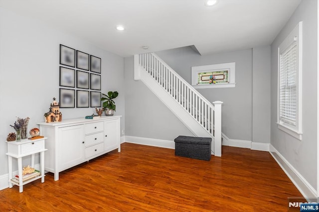 188 Wheaton Pl, Rutherford, NJ 07070 - stairway featuring wood finished floors and recessed lighting