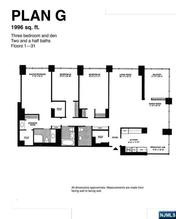 1600 Parker Ave Unit 1G, Fort Lee, NJ 07024 - view of home floor plan