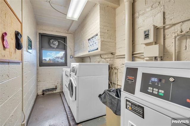 500 Linwood Dr Unit 5H, Fort Lee, NJ 07024 - shared laundry room with independent washer and dryer