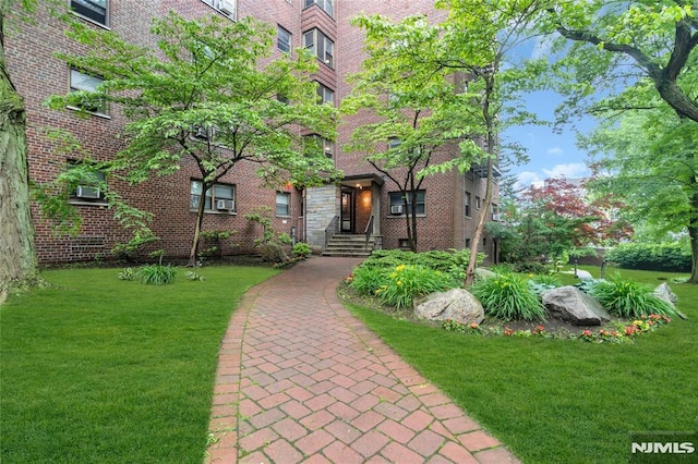 500 Linwood Dr Unit 5H, Fort Lee, NJ 07024 - view of front of home with a front yard and brick siding