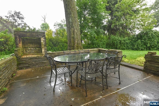 50 Grove St, Waldwick, NJ 07463 - view of patio with outdoor dining space