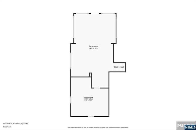 50 Grove St, Waldwick, NJ 07463 - view of property floor plan